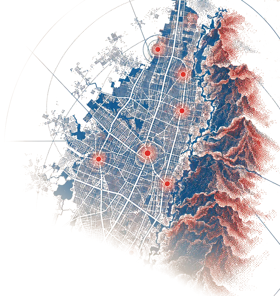 Mapa de Bogotá con los lugares del Tour de la Salsa